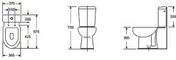 Duoblok Toiletten|Brico Baseline Duoblok Toilet I Ao Aansluiting Wit