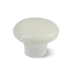 Brico Baseline Knop Plat Wit 30Mm 4St.- Deurscharnieren