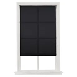 Brico Baseline Rolgordijn Lichtdoorlatend Zwart 120X175Cm- Rolgordijnen