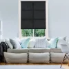 Brico Baseline Rolgordijn Lichtdoorlatend Zwart 60X175Cm- Rolgordijnen