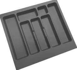 Keuken Accessoires|Brico Bestekbak Keuken Modulo Antraciet Grijs 60Cm