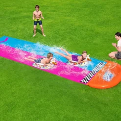 Brico Bestway H2Ogo! Waterglijbaan Lama Rama Race- Waterspeelgoed