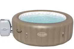 Brico Bestway Lay-Z-Spa 60017, 916 L, 6 Personen, Rond, Bubbelmassage / Airjet, Beige, Wit- Spa En Jacuzzi