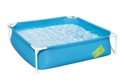 Brico Bestway My First Frame Pool Vierkant 122- Opzetzwembaden Zonder Pomp