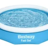 Brico Bestway Opblaaszwembad Fast Set Rond Met Filterpomp O305X66Cm- Opblaaszwembaden