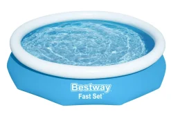 Brico Bestway Opblaaszwembad Fast Set Rond Met Filterpomp O305X66Cm- Opblaaszwembaden