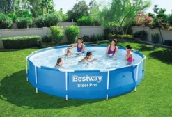 Brico Bestway Opzetwembad Steel Pro O366X76Cm- Opzetzwembaden Zonder Pomp