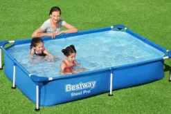Brico Bestway Opzetzwembad Steel Pro Rechthoek 221X150X43Cm- Opzetzwembaden Zonder Pomp