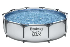 Brico Bestway Opzetzwembad Steel Pro Max Set Rond Met Filterpomp O305X76Cm- Opzetzwembaden Met Pomp