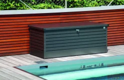 Brico Biohort Kussenbox Hobby 180 Donkergrijs Metallic 79X181Cm- Opbergboxen Tuin