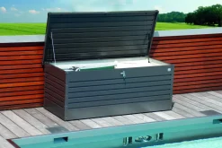 Brico Biohort Kussenbox Hobby 180 Donkergrijs Metallic 79X181Cm- Opbergboxen Tuin