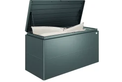 Brico Biohort Kussenbox Lounge 200 Donkergrijs Metallic 84X200Cm- Opbergboxen Tuin