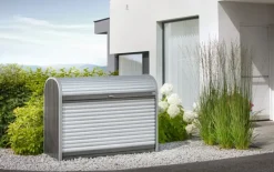 Brico Biohort Opbergbox Storemax 160 Kwartsgrijs Metallic 78X163Cm- Opbergboxen Tuin