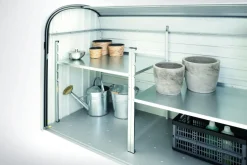 Brico Biohort Opbergbox Storemax 160 Kwartsgrijs Metallic 78X163Cm- Opbergboxen Tuin