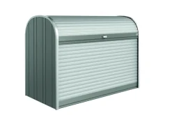 Brico Biohort Opbergbox Storemax 190 Kwartsgrijs Metallic 97X190Cm- Opbergboxen Tuin