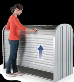Brico Biohort Opbergbox Storemax 160 Donkergrijs Metallic 78X163Cm- Opbergboxen Tuin