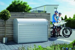 Brico Biohort Opbergbox Storemax 160 Zilver Metallic 78X163Cm- Opbergboxen Tuin