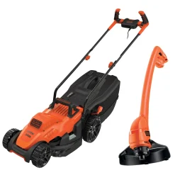 Grasmaaiers|Brico Black+Decker Elektrische Grasmaaier Bemw461Bgl2-Qs 1400W + Grastrimmer Gl250-Qs 250W