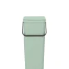 Vuilnisbakken|Brico Brabantia Afvalemmer Sort&Go 40L Jade Groen