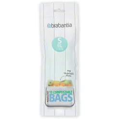 Vuilnisbakken|Brico Brabantia Afvalzak Perfectfit S Groen 6L 10 Stuks
