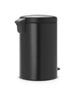 Vuilnisbakken|Brico Brabantia Pedaalemmer Newicon Matt Black 20L