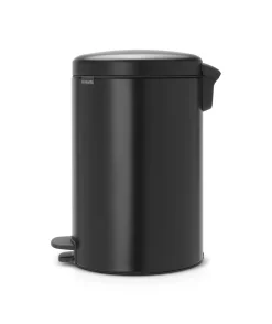 Vuilnisbakken|Brico Brabantia Pedaalemmer Newicon Matt Black 20L