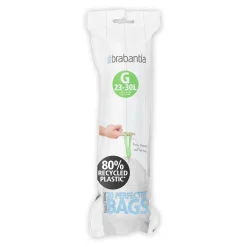 Vuilnisbakken|Brico Brabantia Perfectfit Afvalzak Met Trekbandsluiting Code G 23-30L 20 Stuks/Rol Recycled