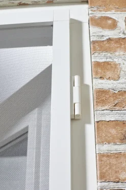 Brico Cando Hordeur Comfort - Magnetische Hordeur - Wit Profiel - Grijs Gaas - 100X235Cm- Vliegendeuren