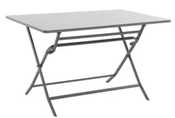 Brico Central Park Bistrotafel Stacy Antraciet Staal 110X70Cm- Tuintafels