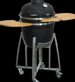 Brico Central Park Keramische Barbecue Kamado Met Werkbladen O38,3Cm- Keramische Barbecue