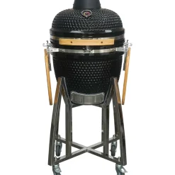 Brico Central Park Keramische Barbecue Kamado Met Werkbladen O38,3Cm- Keramische Barbecue