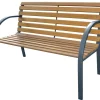 Brico Central Park Tuinbank City 2-Zits Staal Fsc Eucalyptushout- Tuinbanken