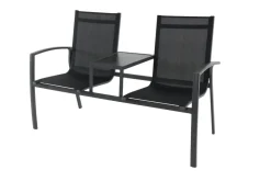 Brico Central Park Tuinbank Nicola 2-Zits Aluminium Antraciet- Tuinbanken