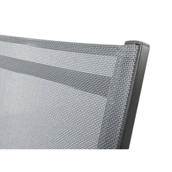 Brico Central Park Tuinstoel Analee Verstelbaar Aluminium/Textileen Grijs- Tuinstoelen