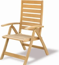 Brico Central Park Tuinstoel Arsenio Verstelbaar Teakhout Fsc- Tuinstoelen