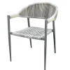 Brico Central Park Tuinstoel Collioure Aluminiuim/Wicker 60X56,5X78Cm- Tuinstoelen