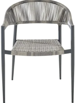 Brico Central Park Tuinstoel Collioure Aluminiuim/Wicker 60X56,5X78Cm- Tuinstoelen