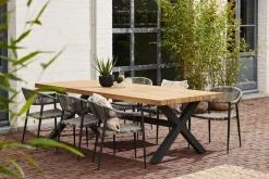 Brico Central Park Tuinstoel Collioure Aluminiuim/Wicker 60X56,5X78Cm- Tuinstoelen