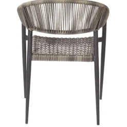 Brico Central Park Tuinstoel Collioure Aluminiuim/Wicker 60X56,5X78Cm- Tuinstoelen