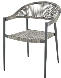 Brico Central Park Tuinstoel Collioure Aluminiuim/Wicker 60X56,5X78Cm- Tuinstoelen