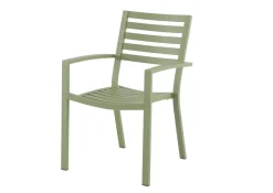 Brico Central Park Tuinstoel Stapelbaar Aluminium Olijfgroen 61,5X57,5X85,5Cm- Tuinstoelen