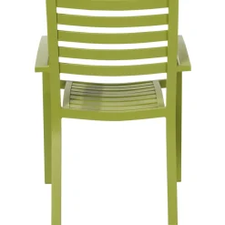 Brico Central Park Tuinstoel Stapelbaar Aluminium Olijfgroen 61,5X57,5X85,5Cm- Tuinstoelen