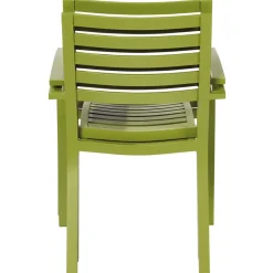 Brico Central Park Tuinstoel Stapelbaar Aluminium Olijfgroen 61,5X57,5X85,5Cm- Tuinstoelen