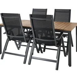 Brico Central Park Tuinstoel Verstelbaar Guillermo Antraciet- Tuinstoelen