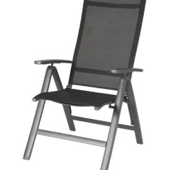 Brico Central Park Tuinstoel Verstelbaar Guillermo Antraciet- Tuinstoelen