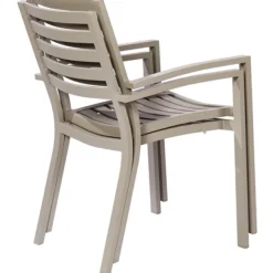 Brico Central Park Tuinstoel Vina Aluminium Grijs- Tuinstoelen