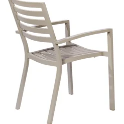 Brico Central Park Tuinstoel Vina Aluminium Grijs- Tuinstoelen