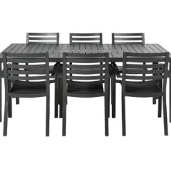 Brico Central Park Tuinstoel Vina Aluminium Antraciet- Tuinstoelen