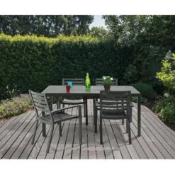 Brico Central Park Tuinstoel Vina Aluminium Antraciet- Tuinstoelen