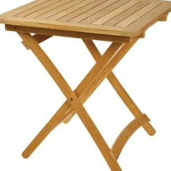 Brico Central Park Tuintafel Belem Opklapaar Teakhout 70X70Cm- Tuintafels